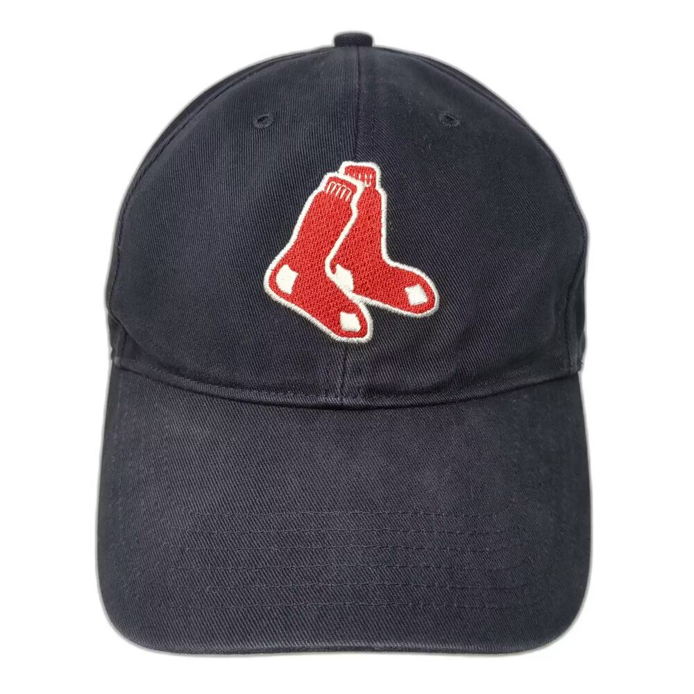 Boston Red Sox MLB T.E.I. Baseball Cap Hat Blue Red Cotton Strapback One Size OS